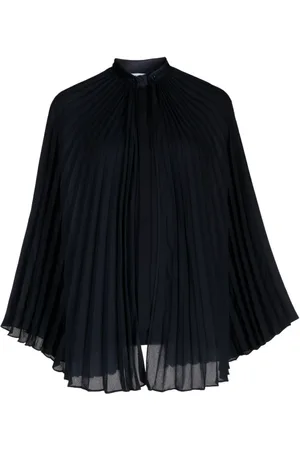 DICE KAYEK Plissierte Bluse mit Stehkragen