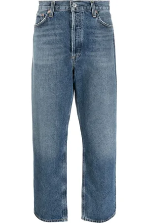 AGOLDE Halbhohe Straight-Leg-Jeans