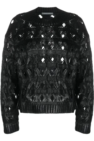 Alberta Ferretti Pullover in Lochstrick