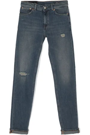 Dondup Gerade Jeans mit Distressed-Detail