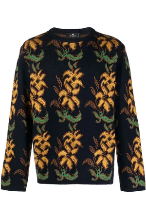 Etro Intarsien-Pullover mit Blumen