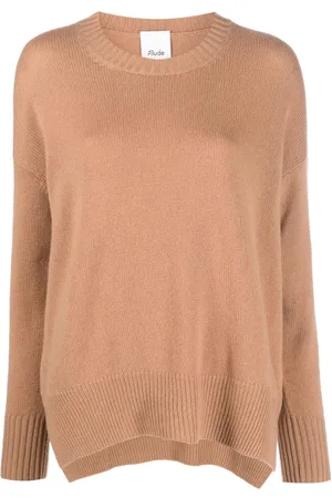 Allude Kaschmirpullover mit tiefen Schultern