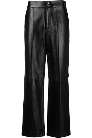 AERON Cropped-Hose aus Leder
