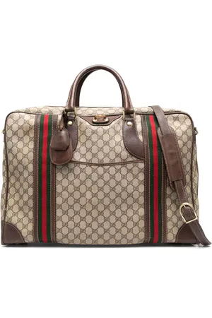 Gucci 2010s GG Supreme Reisetasche mit Sylvie Web