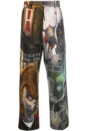 Charles Jeffrey Loverboy Gerade Hose mit grafischem Print