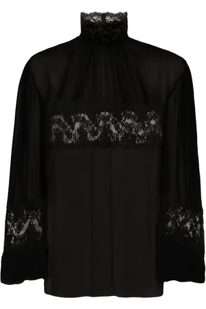 Dolce & Gabbana Seidenbluse mit Spitze