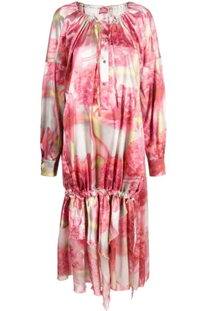 Diesel Maxikleid mit Blumen-Print