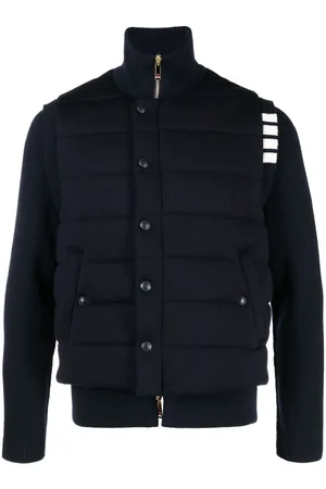 Thom Browne Gefütterte Jacke mit Druckknöpfen