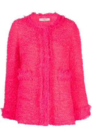 CHARLOTT Tweed-Jacke mit rundem Ausschnitt