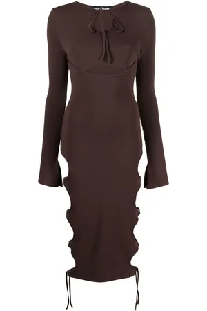 ANDREADAMO Midikleid mit Cut-Outs