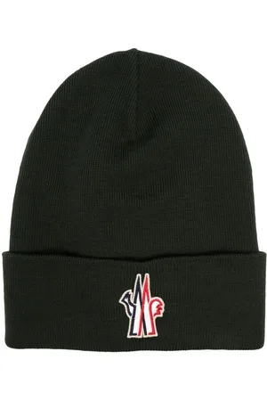 Moncler Beanie mit Logo-Patch