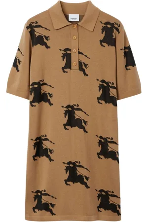 Burberry Jacquard-Kleid mit Logo-Print