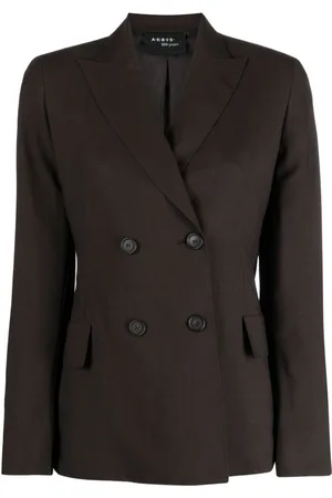 AKRIS Doppelreihiger Blazer mit steigendem Revers