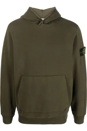 Stone Island Hoodie mit Logo-Patch