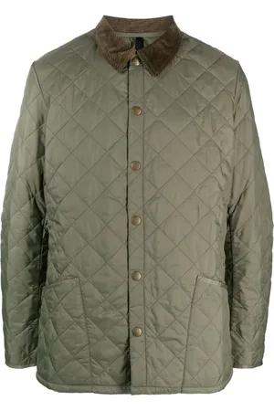 Barbour Gesteppte Jacke mit Cordkragen