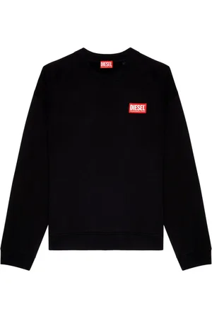 Diesel S-Nlabel-L1 Sweatshirt mit Logo-Applikation