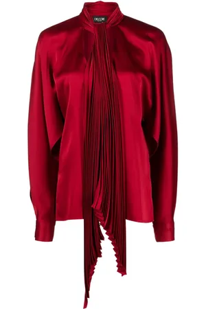 DEL CORE Bluse mit Satin-Finish