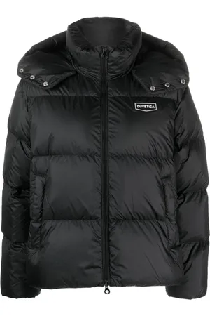 Duvetica Gefütterte Jacke mit Logo-Patch