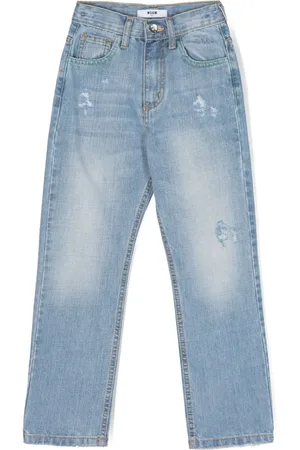 Msgm Gerade Jeans im Distressed-Look