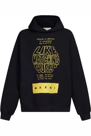 Marni Hoodie mit Slogan-Print