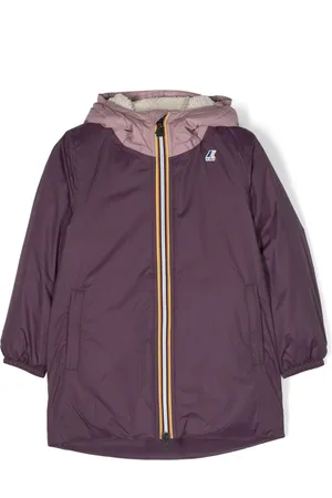 K-Way Eiffel Kapuzenjacke mit Faux Shearling