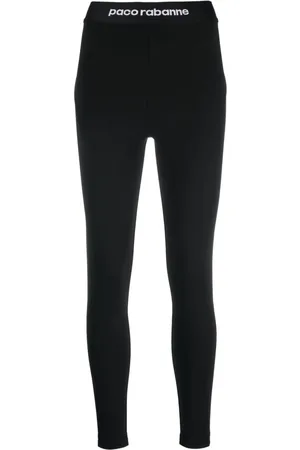 Paco rabanne High-Waist-Leggings mit Logo