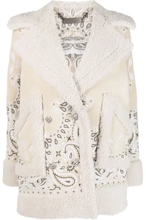 Philipp Plein Mantel aus Shearling mit Stickerei