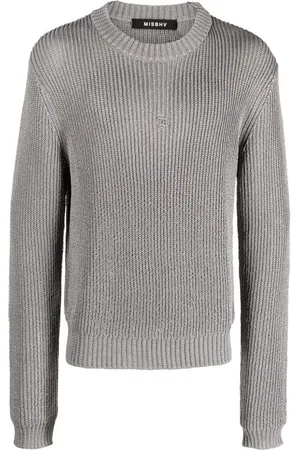 MISBHV Gerippter Pullover mit Logo-Patch