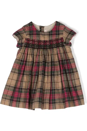 BONPOINT Gesmoktes Kleid mit Schottenkaro