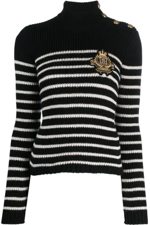 Balmain Pullover mit Logo-Patch