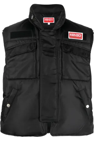 Kenzo Gefütterte Weste mit Logo-Patch