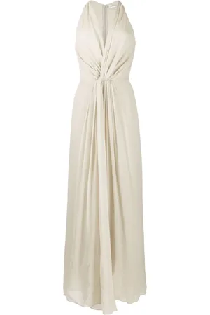 CHRISTOPHER ESBER Langes Seidenkleid mit Knoten