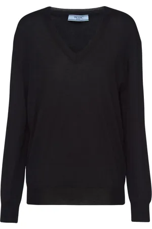 Prada Kaschmirpullover mit V-Ausschnitt