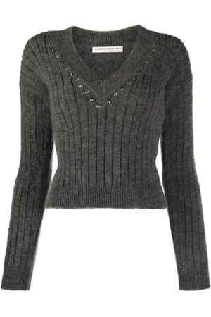 Alessandra Rich Pullover mit Kristallen