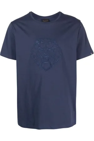 BILLIONAIRE T-Shirt mit Löwenstickerei