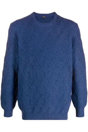 Kiton Kaschmirpullover mit Rautenmuster