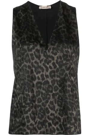 BLANCA Tanktop mit Leoparden-Print