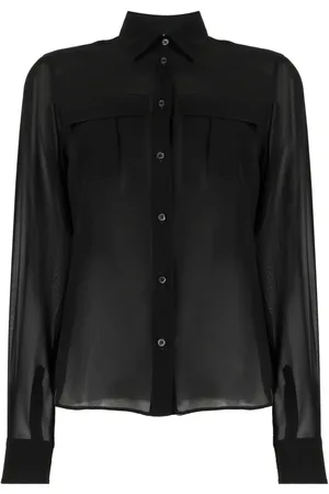 Aspesi Semi-transparente Seidenbluse