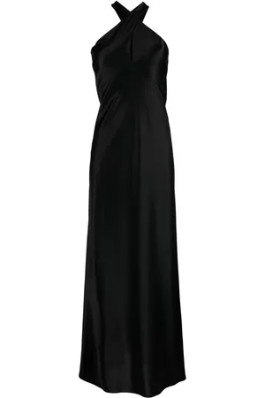 GALVAN Maxikleid mit V-Ausschnitt