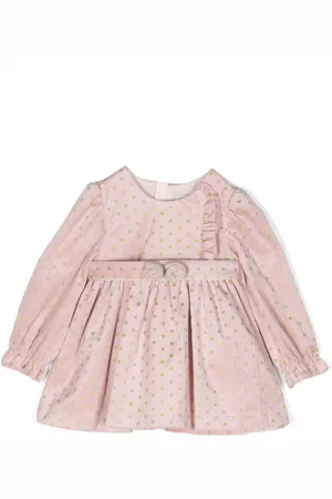 Abel & Lula Kleid in Samtoptik mit Polka Dots