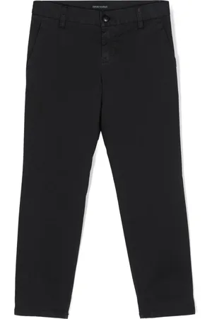 Emporio Armani Gerade Hose mit Adler-Schild