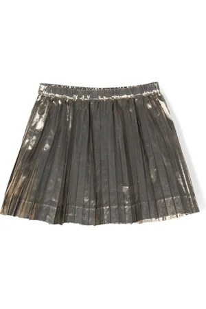 BONPOINT Faltenrock im Metallic-Look