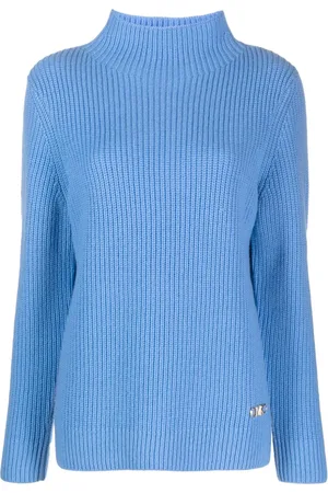 Michael Kors Gerippter Pullover mit Logo-Schild
