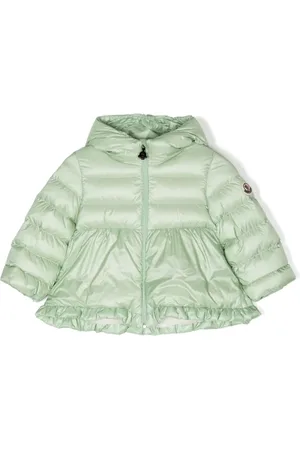 Moncler Gefütterte Jacke mit Logo-Patch