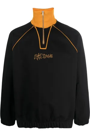 Rassvet Sweatshirt mit Slogan-Stickerei