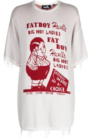 HACULLA Ausgefranster Fat Boy Intarsien-Pullover