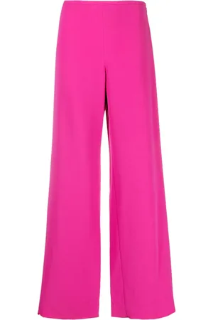Emporio Armani High-Waist-Hose mit weitem Bein