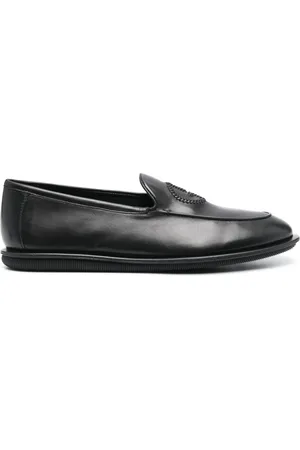 Giorgio Armani Loafer mit Logo-Stickerei