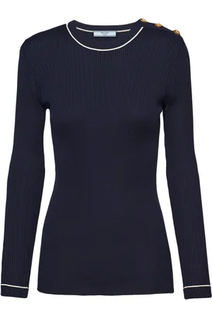 Prada Pullover mit Deko-Knöpfen