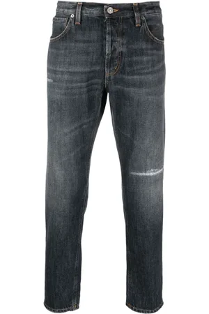 Dondup Tapered-Jeans in Distressed-Optik